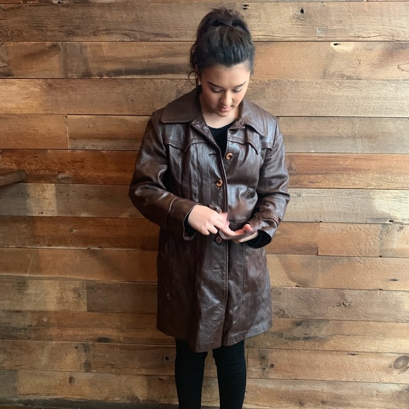 Vintage 1970's Suede Life leather coat - Picture 5 of 8